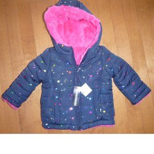 Baby Girls REVERSIBLE Winter Coat 24 Mo
